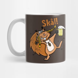 Skål! Funny Viking Squirrel Mug